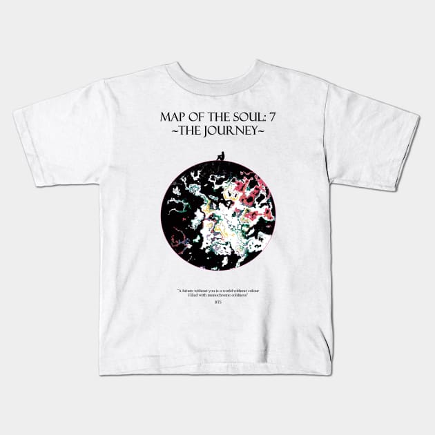 MAP OF THE SOUL: 7 ~ The Journey ~ Moon Dark Kids T-Shirt by ZoeDesmedt